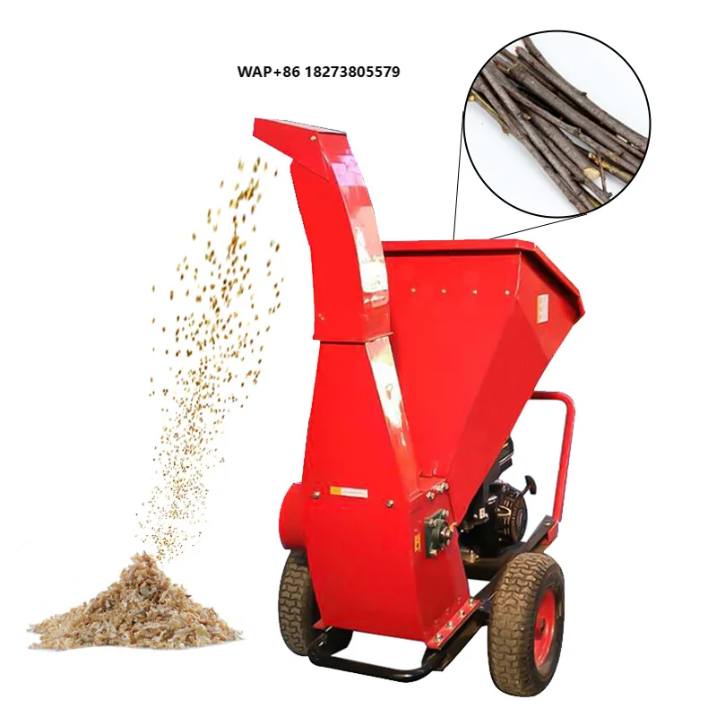 Garden Machine Mini Industrial Chipper Shredder Wood Tractor  Custom Petrol Engine for Sale