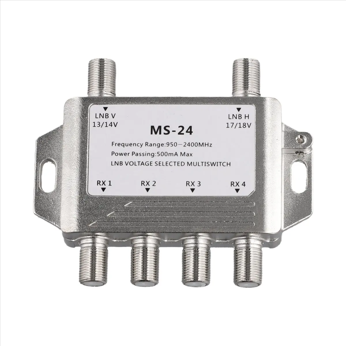 GTS 2 in 4 Out DiSEqC 4X2 Switch Satellite Signal Multiswitch LNB Voltage 950-24000MHz for TV Receiver