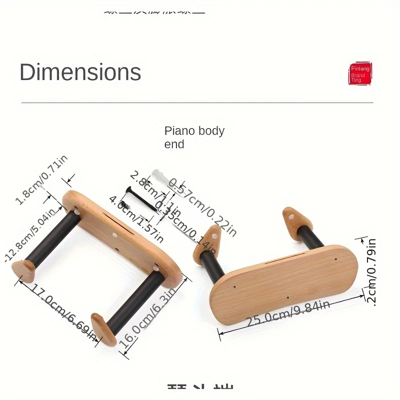 Solid Wood Guitar Rack, Guitar Wall Hanger, Angled Hang for Acoustic and Electric Guitars, Plus Ukulele and Violin Wall Mount
