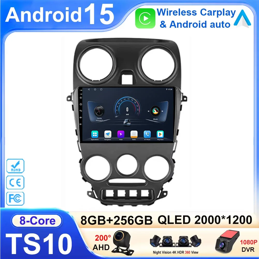 Android 15 Auto Radio For For LADA Granta Sport 2011 - 2018 Multimedia Stereo Player High-Performance CPU HDR QLED Screen WIFI