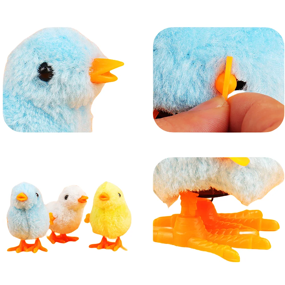 10 Pieces Cute Plush Chain Chick Toys Halloween Gifts, Birthday Party Favor Bags, Pinata Stuffers, Carnival Prizes