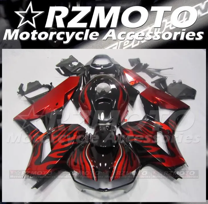 4Gifts New ABS Motorcycle Fairings Kit Fit For HONDA CBR600RR F5 2013 2014 2015 2016 2017 2018 2019 Bodywork Set Black Red Flame