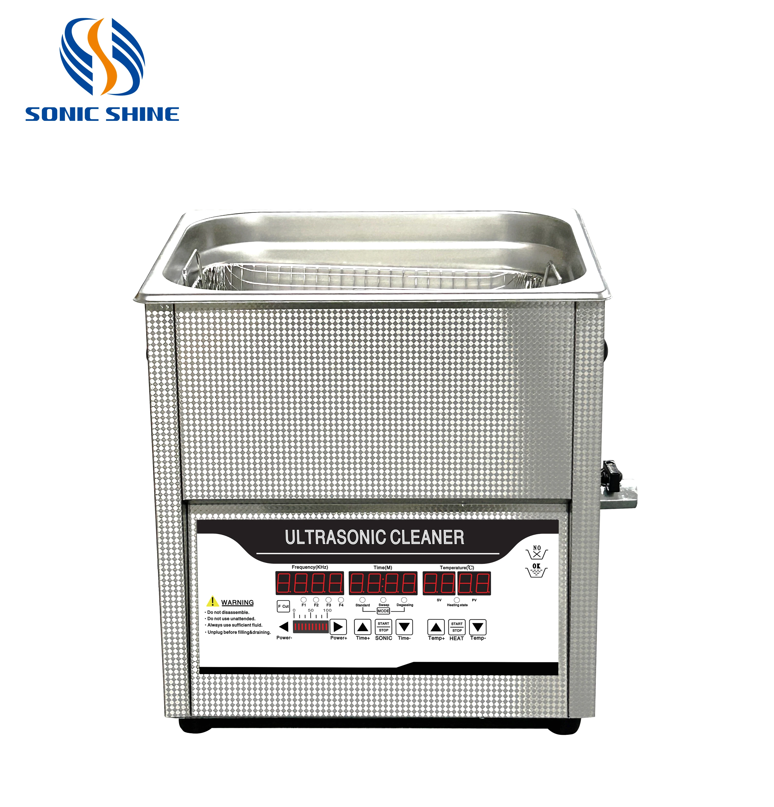 Portable Automatic Three-Frequency Cleaner With Adjustable Power, Sweep And Degas Settings