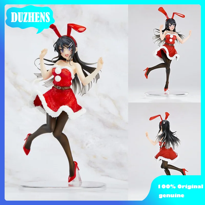 

TAITO Original:Sakurajima Mai Red Bunny Girl 20CM PVC Action Figure Anime Figure Model Toys Figure Collection Doll Gift