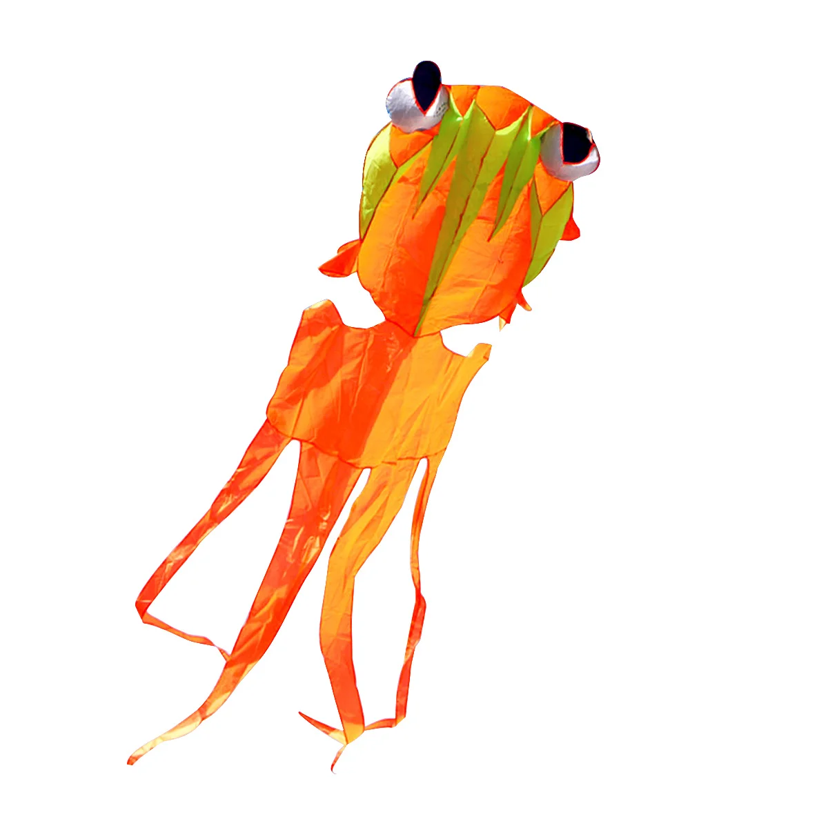 Goldfisch-Drachen, groß, bunt, weiche Seide, Einzelseil, Outdoor-Spaß, Tier-Sport, Flugspielzeug, Geschenk für Kinder und Erwachsene