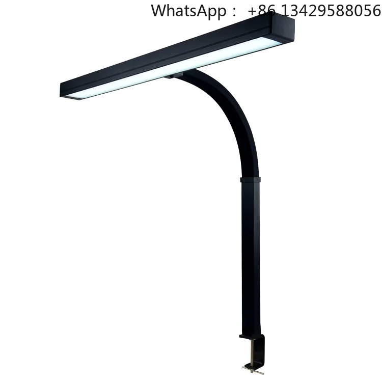 

9509LED CCT 30W Beauty Salon Lamp Lumen Office Meeting Room Workbench 800mm Length Strip Lights Table Clamp Swing Arm Desk Lamp