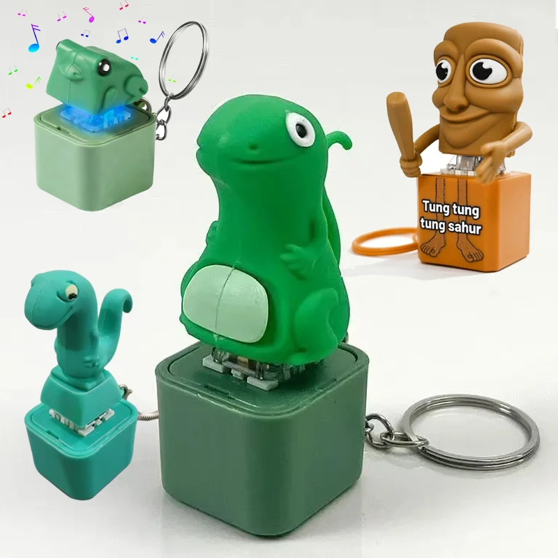 ألعاب تململ الضفدع السحلية Tralalero Tralala Tingtungung Sahur زر الصوت الفرس المفاتيح لعبة حسية لتخفيف التوتر #1