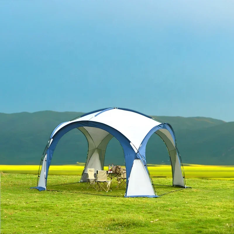 خيمة مظلة مثمنة من الشركة المصنعة المباشرة، شاشة كبيرة للتخييم في الهواء الطلق، جناح قبة للأنشطة الخارجية #5