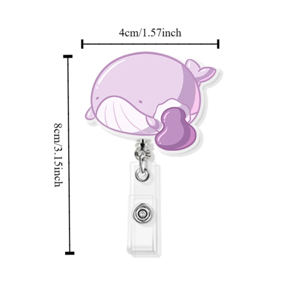 Animal Style Dumplings Animals Badge Reel Dumplings Cat Cartoon Retractable Badge Reel Creative Cartoon Animal