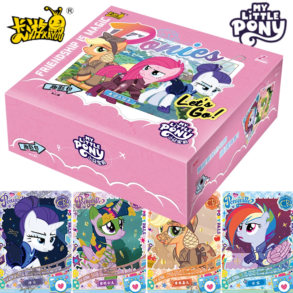 

KAYOU My Little Pony Card Anime Applejack Scootaloo Colorful Puzzle Elements Friendship Eternal Card Collection Children Gifts