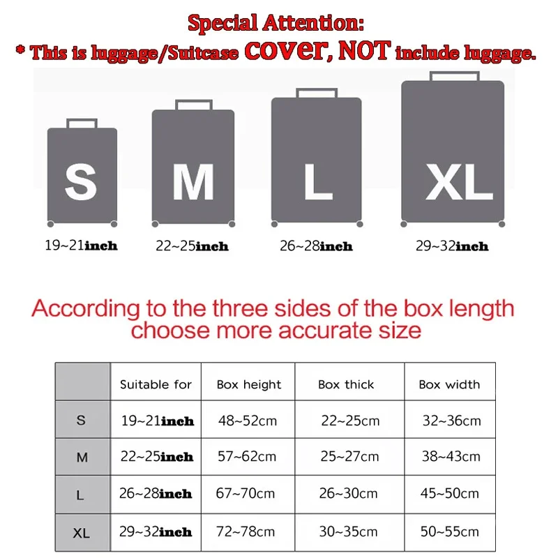 Moon Butterfly Rose Luggage Cover Elastic Suitcase Protector Covers Travel Baggage Protective Case for 18‑32 Inch Suitcase