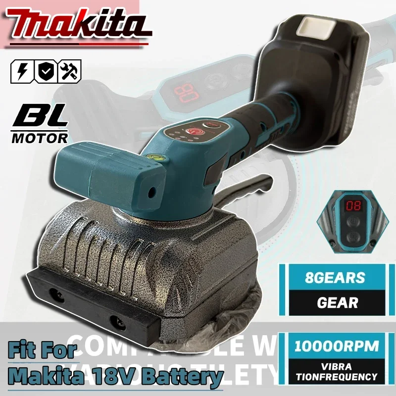 

Электрический плиткоукладчик Makita: 10000 об/мин, 8 режимов вибрации, 7500 мАч, цифровой дисплей для укладки плитки на пол и стены