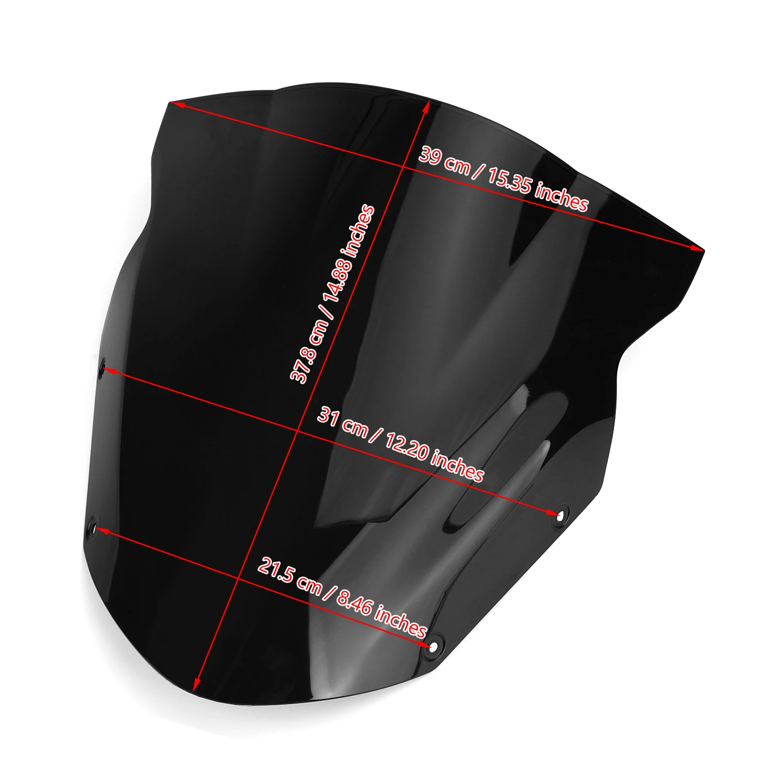 Motorcycle Windscreen Screen Windshield For Kawasaki Ninja 650 ER6F 2009 2010 2011