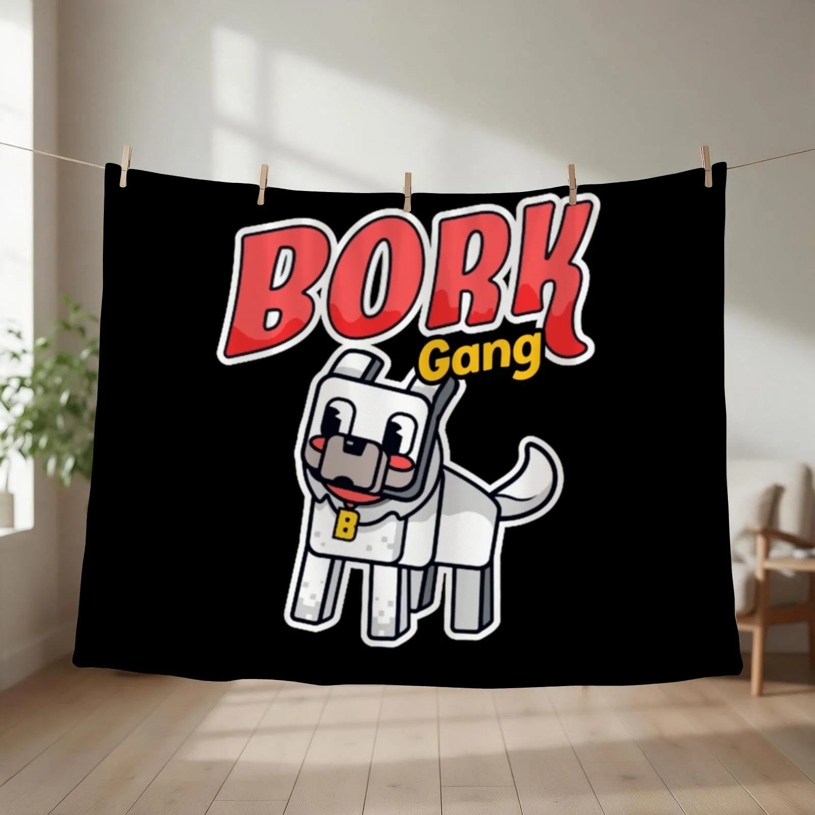 Slogo Bork Gang Throw Blanket heavy to sleep cosplay anime Thermals For Travel For Baby Blankets