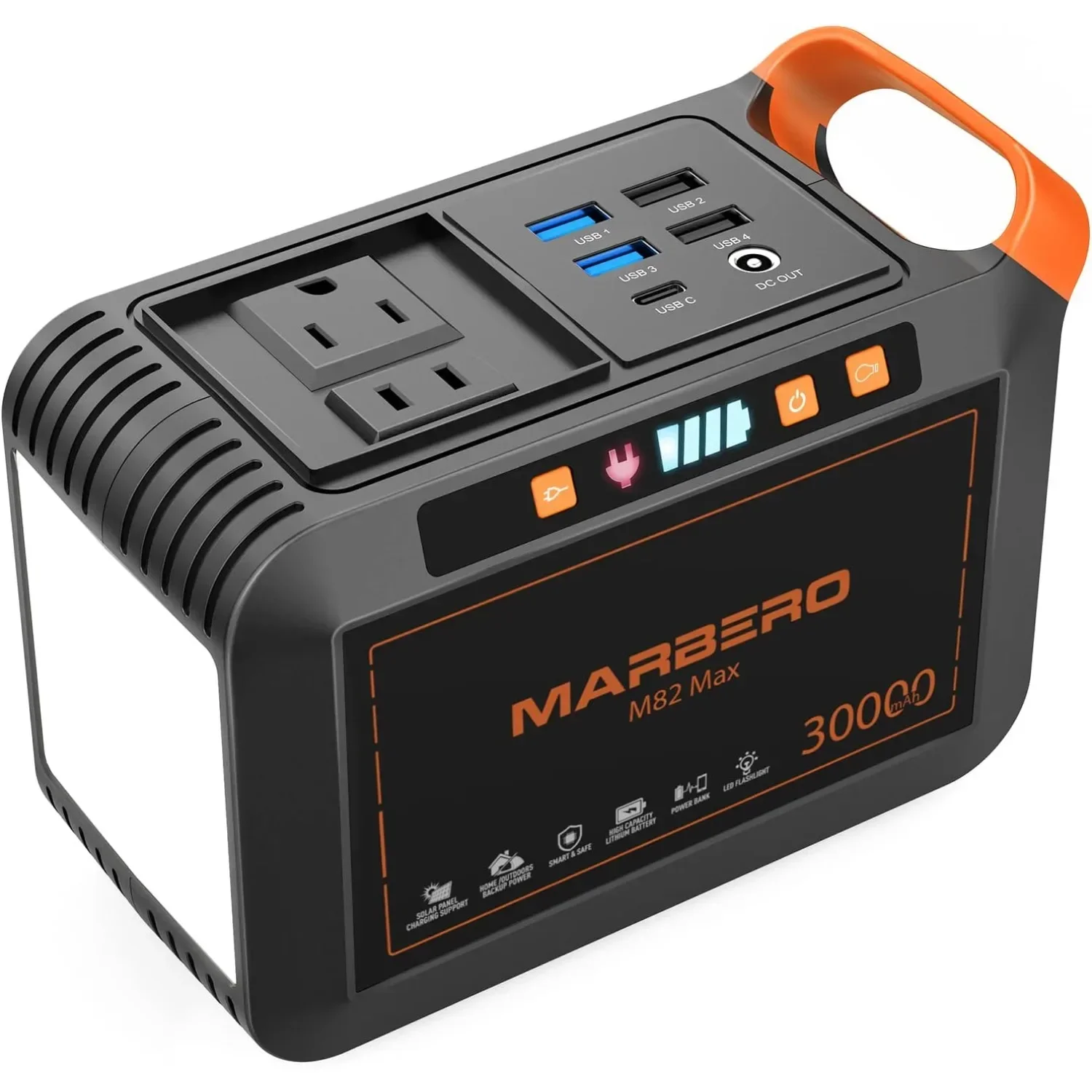 

Portable Power Station 111Wh Camping 30000mAh Portable Power Bank W/ AC Outlet, USB QC3.0, LED Flashlights USA