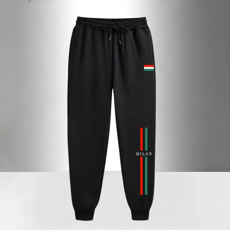 2026 Italy Printed Men's Set Zipper Hoodie and Sweatpants Urban Casual Fashion Tracksuit Fall Winter Outdoor Fitness Jogger Suit view 5