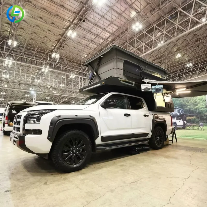 Aluminum Overland Truck Bed Camper Waterproof Pickup Caravan 4x4 Camping Travel Trailer Custom Design