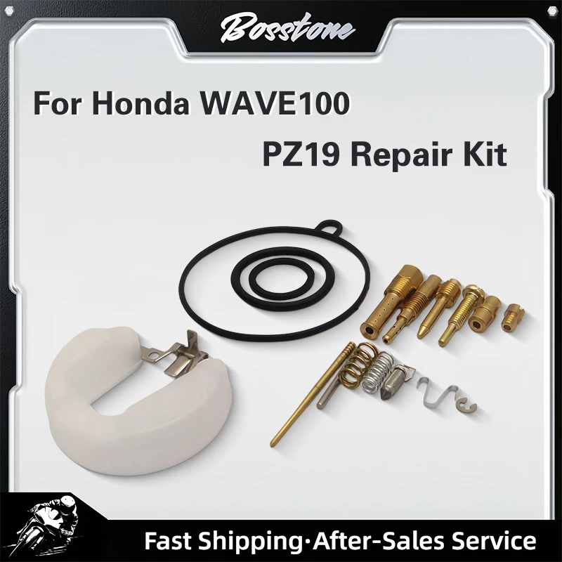 Kit de Reparación de Carburador para Motocicleta PZ19 19mm 1set para Honda Wave100 Dream C100 Supra X110 XRM100 Joy 50cc Jet 50cc Phoenix 50cc