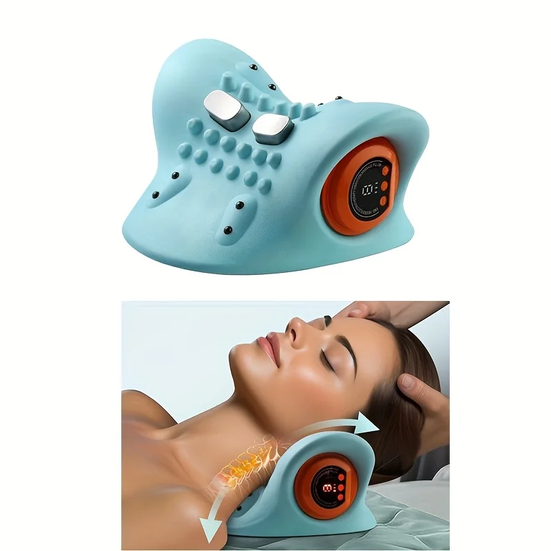 Neck Massager，Acupressure Neck Massager with Heating Electric Shoulder and Cervical Spine Massage