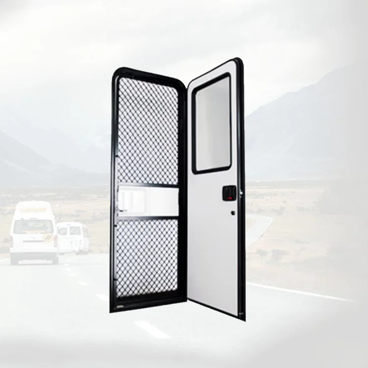 Porta camper per porta d'ingresso in stile americano per camper in lega di alluminio economica all'ingrosso di alta qualità 610X1800mm