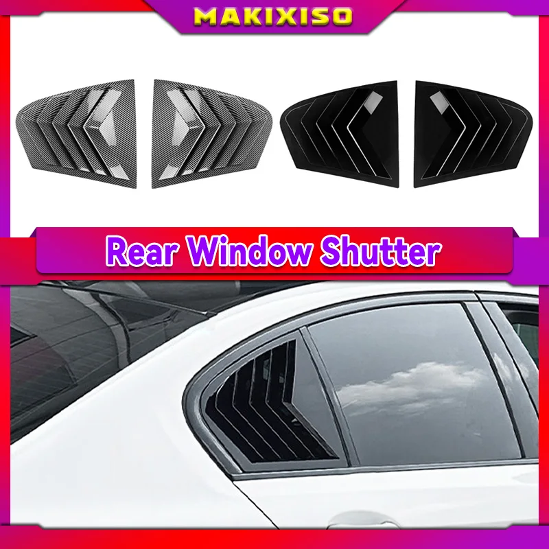

Easy To Use Car Rear Triangular Window Louvers Shutters Blinds Cover Trim For BMW 5 Seires G30 2018-2023 Car exterior parts