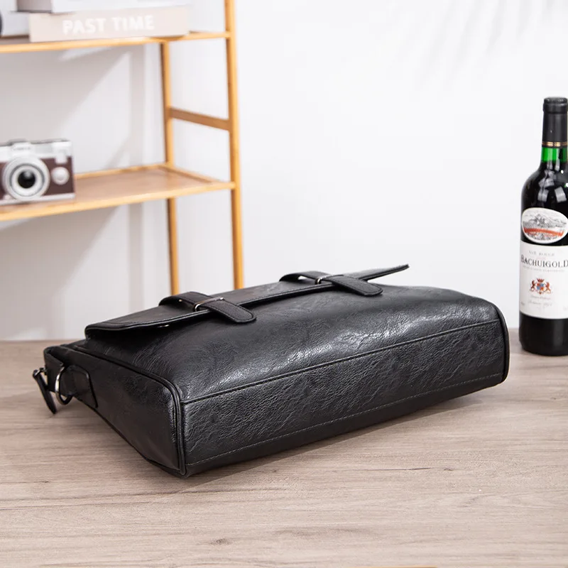 Herren-Aktentaschen, Pu-Leder, Herren-Tragetasche, Laptoptasche, Business-Handtaschen, Umhängetaschen, 2025, Arbeit, Büro, Herren-Chef-Aktentasche, Anwalt
