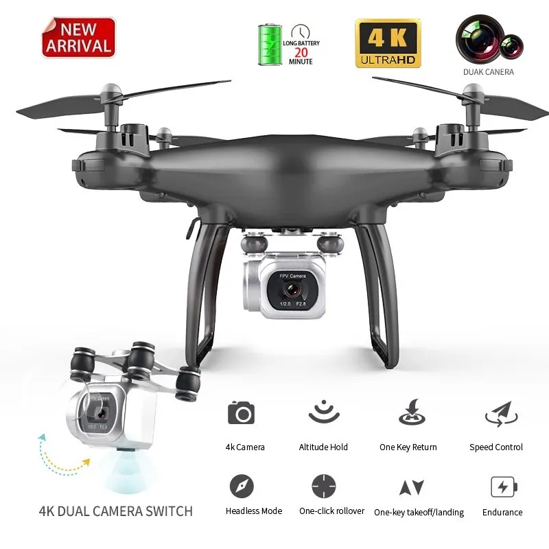 Nuovo S601 RC Drone 4k grandangolare HD telecamera girevole professionale fotografia aerea sensore di gravità regalo avanzato