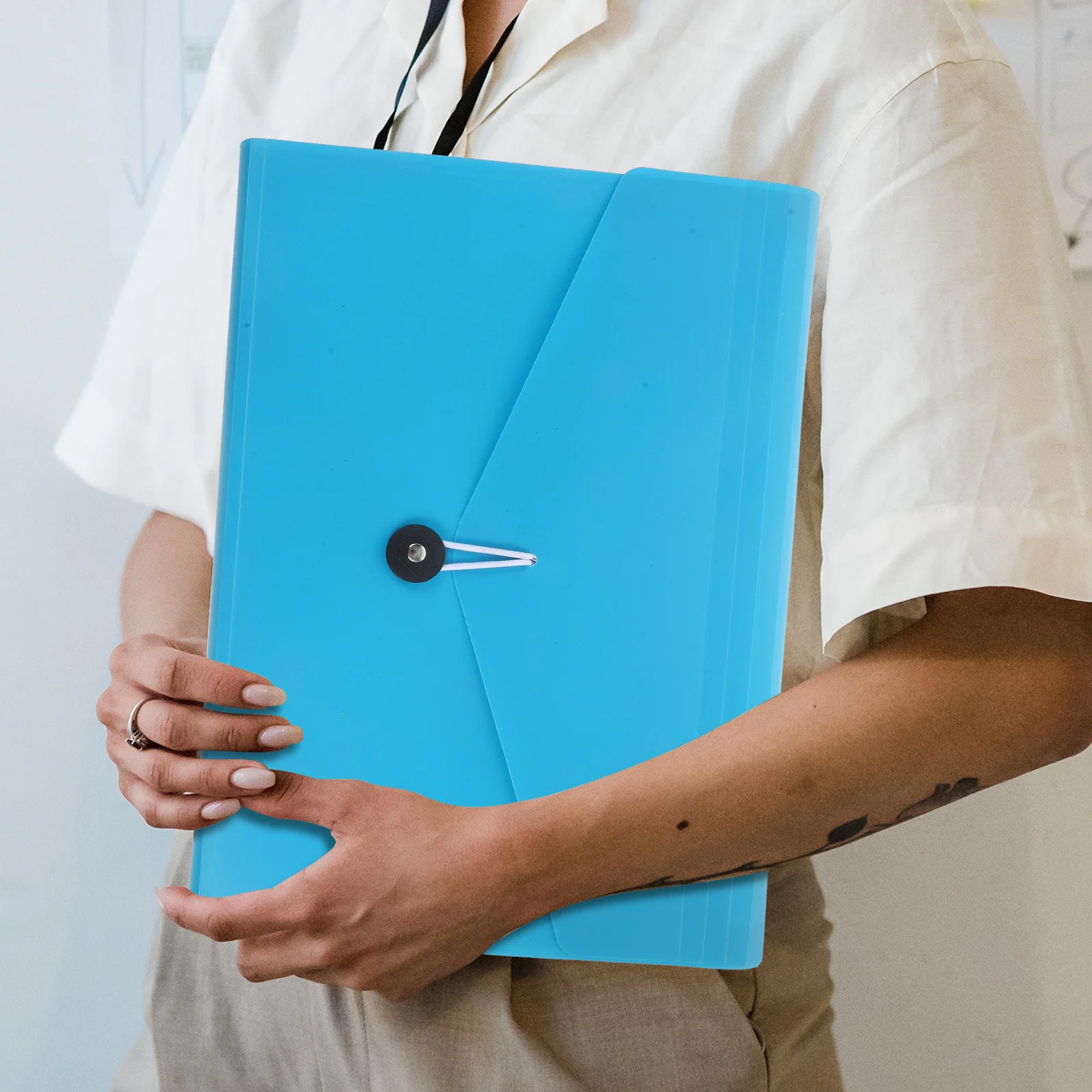 แฟ้มเอกสารแบบพับได้ แฟ้มจัดระเบียบเอกสาร ตัวแบ่งสีสันสดใส แฟ้มเอกสารหลายชั้น อุปกรณ์สำนักงาน ใบเสร็จรับเงิน