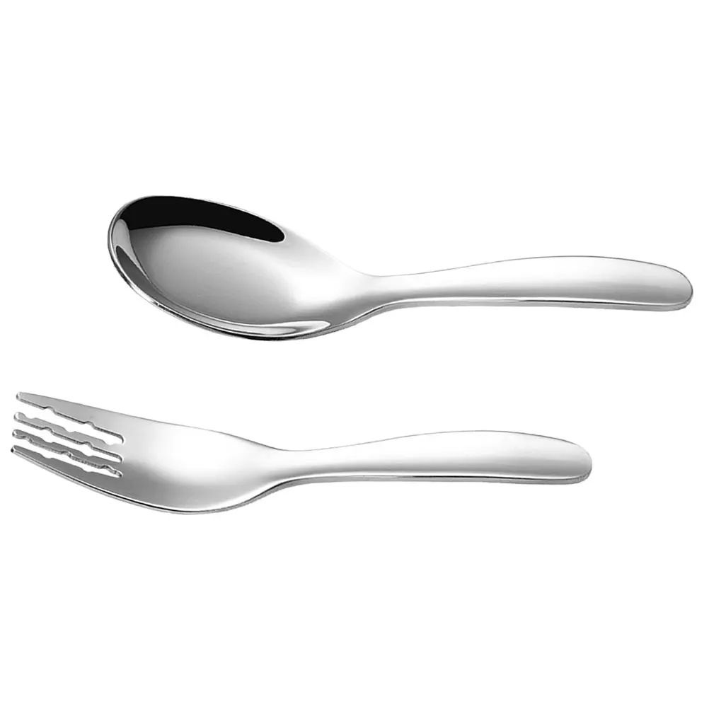 

1 комплект, набор детских вилок и ложек, эргономичная детская посуда, легкая компактная ложка, набор вилок для малышей, ланч-бокс для самостоятельного кормления