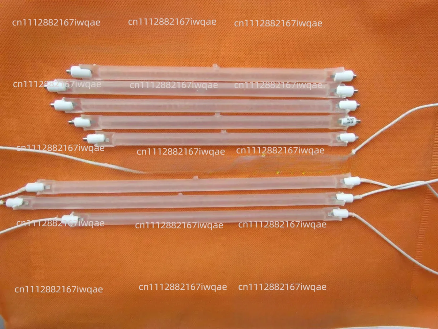 Heater Lamp Tube Frosted Glass Straight Line Production Line 400W Electric Heating Quartz Tube 5 Pieces