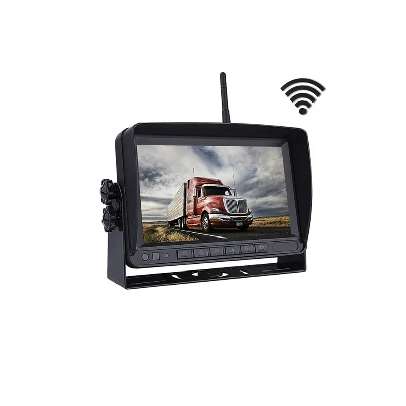 7Inch TFT Monitor 550TVL  2.4Ghz  Wireless Rear View Backup Camera For Bus Truck Water-proof Reverse Camera