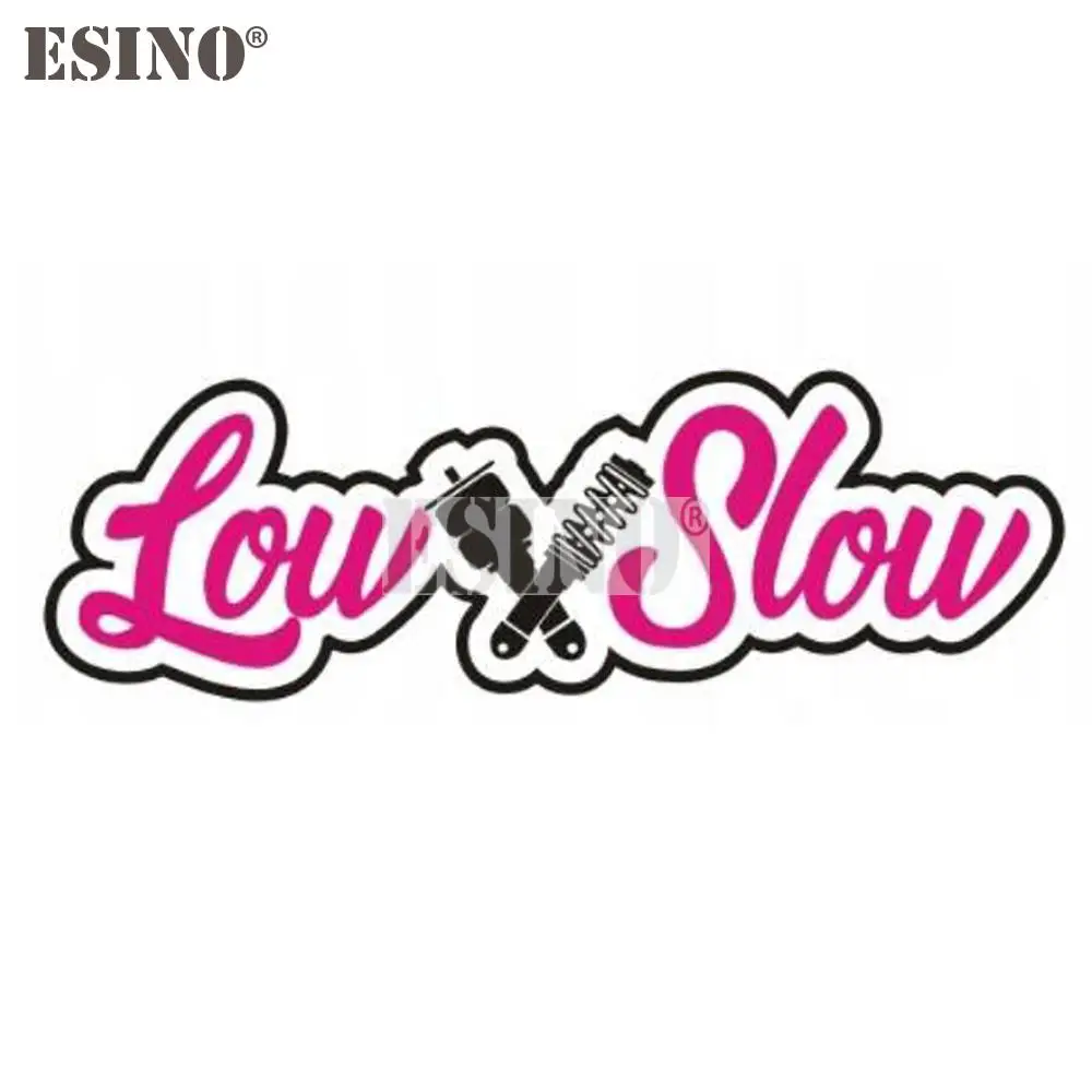 New JDM Low and Slow Adjustable Absorber Adhesive PVC Decal Waterproof Car Body Glass Sticker Pattern Vinyl