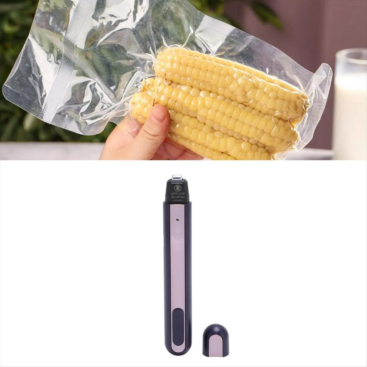 Mini Heat- Pen Achieve 3 Sec Optimal Heat for DIY Compact Design,Seal Snack Bags Create Personalized Cards-A57M