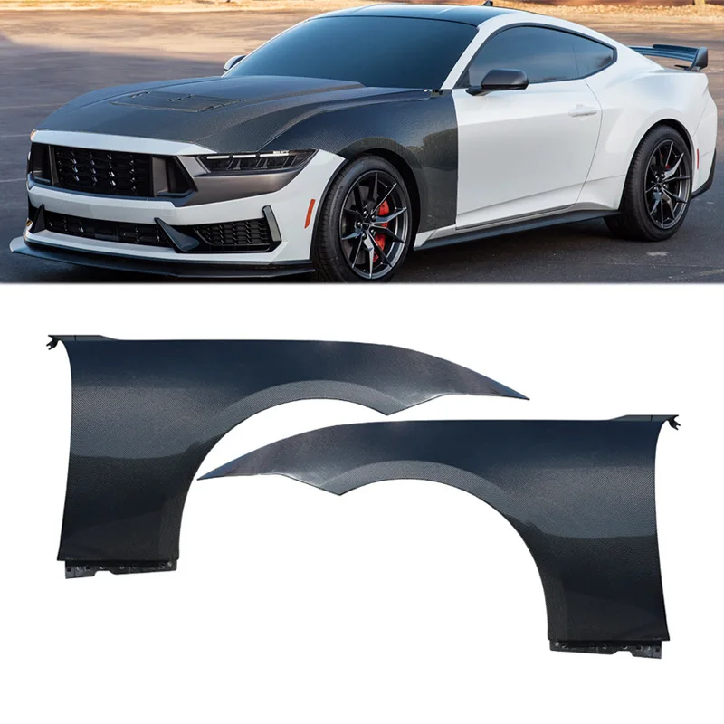 

Suitable for 24 Ford Mustang Fenders Mustang Carbon Fiber Fenders Surrounded by Original Fenders