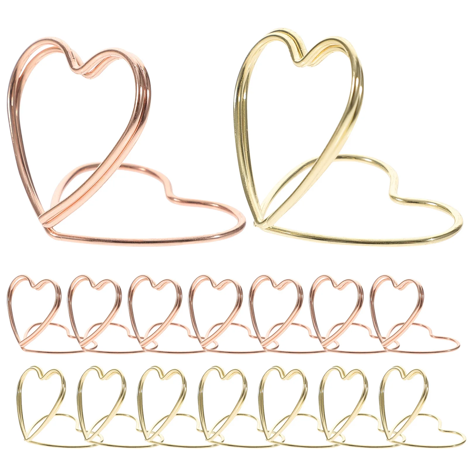 24Pcs Adorable Heart Shaped Paper Clips Sturdy File Clips for Daily Use Office Organization Desk Accessories Set