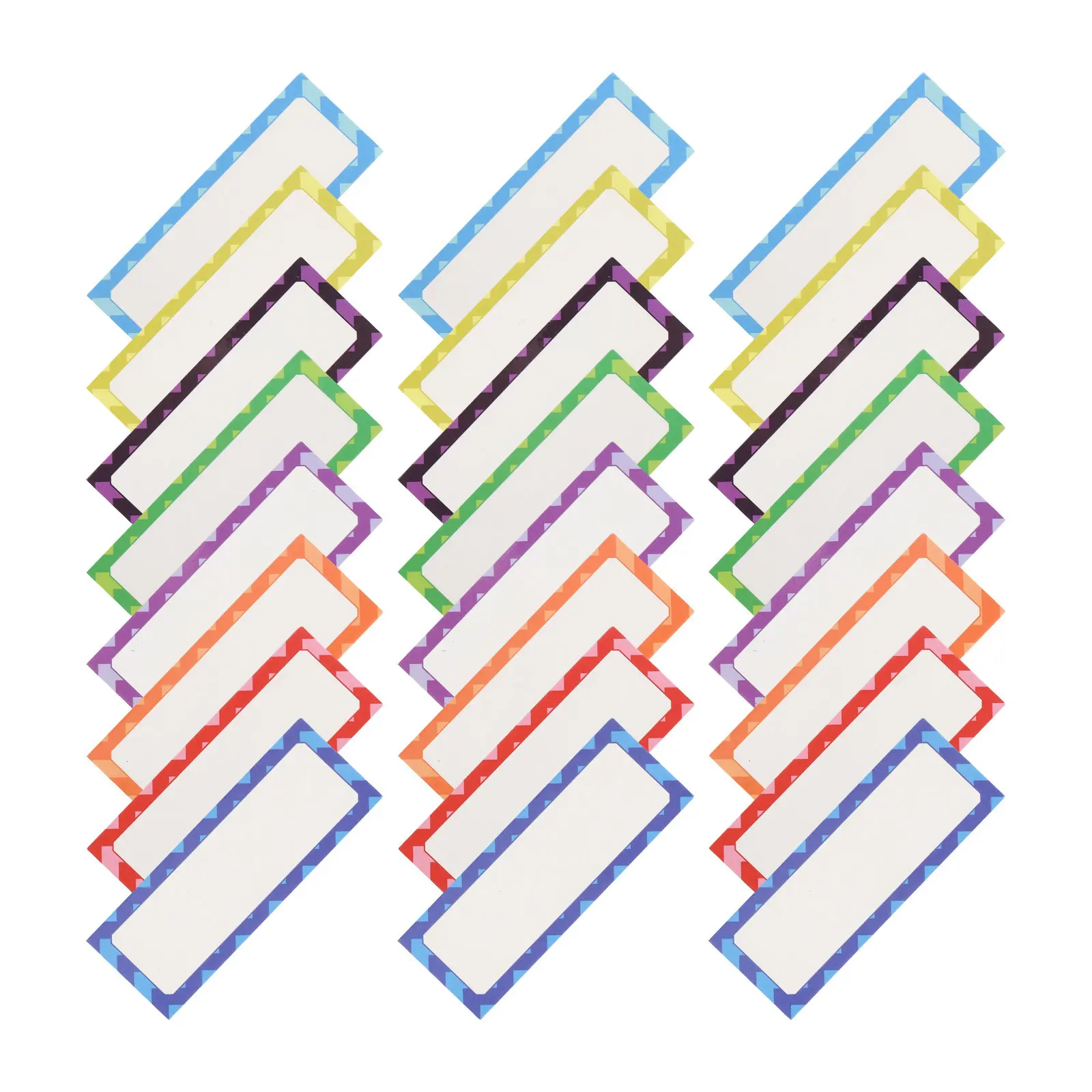 

40Pcs Magnetic Dry Erase Label Stickers Blank Writable Name Plates Reusable Fridge Magnet Tags for School Office Home