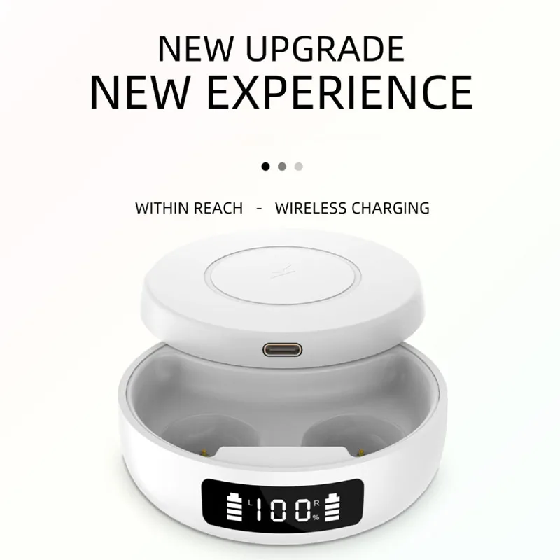 LOERSS TWS 5.1 Bluetooth Earphone with Wireless Charging Hifi Stereo In-ear Earbuds Long Endurance Headset Sport Music Headphone