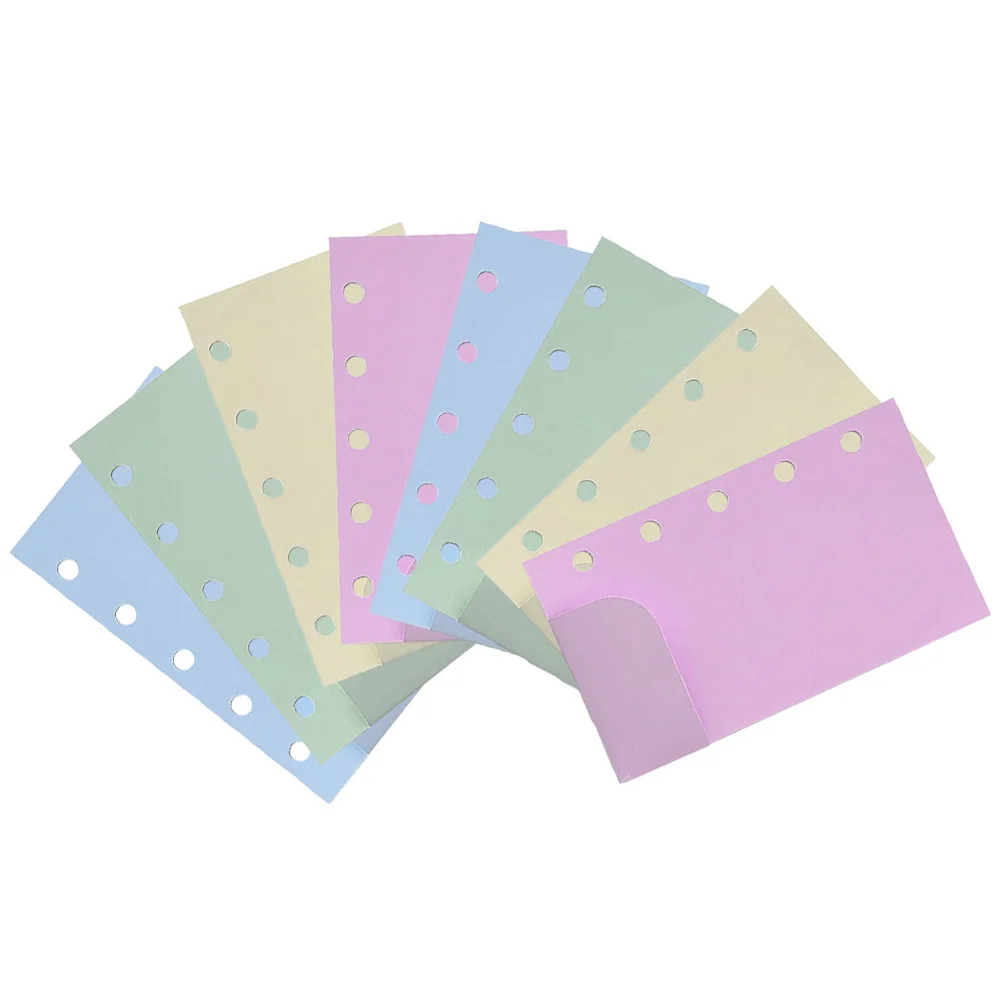 

Portable Binder Pocket For Book Multi-Use Scrapbook Insert Replaceable Budget Pocket Lightweight Loose Leaf Pockets Budget