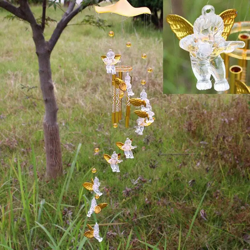 Angel Cupid Wind Chime Creative Hanging Ornament Lucky Pendant For Home Decor Gift