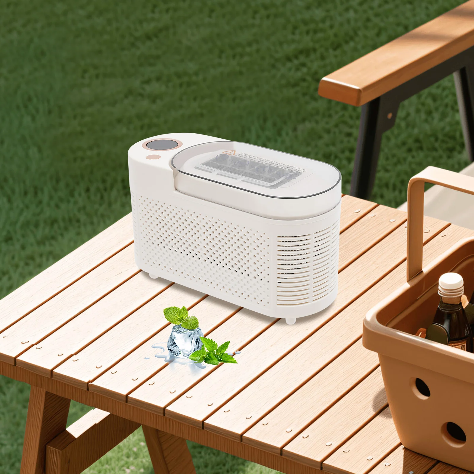 12V Auto-Eiswürfelbereiter 120W Mini-Eiswürfelmaschine für Zuhause/Auto/Reisen – Detail 1
