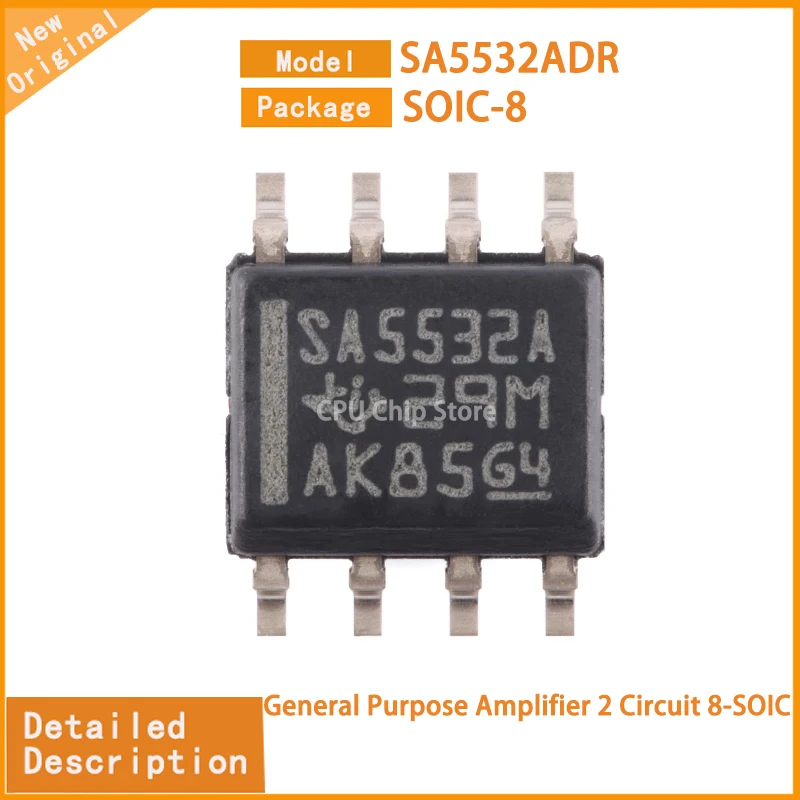 20Pcs/Lot  New Original  SA5532ADR SA5532  General Purpose Amplifier 2 Circuit 8-SOIC