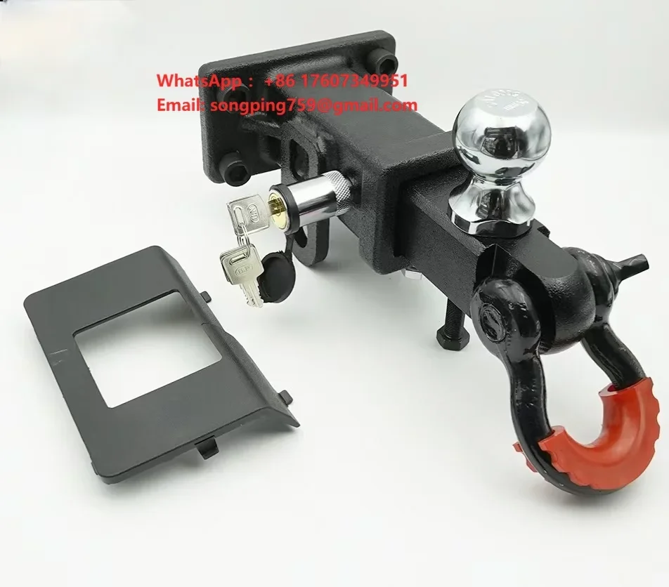 New High-Strength Stainless Steel Black Trailer Hook Tractor for Tank 300 SUV Off-Road Retrofit/Upgrade Performance Parts