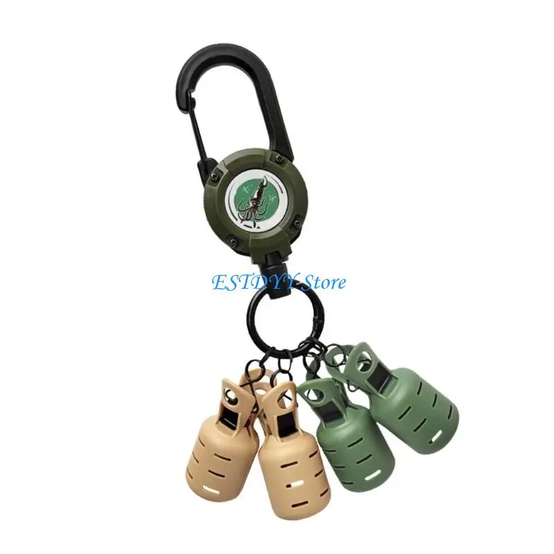 

G6DE Squid Jig Hook Cover with Retractable Buckles Fishing Lure Protective Caps