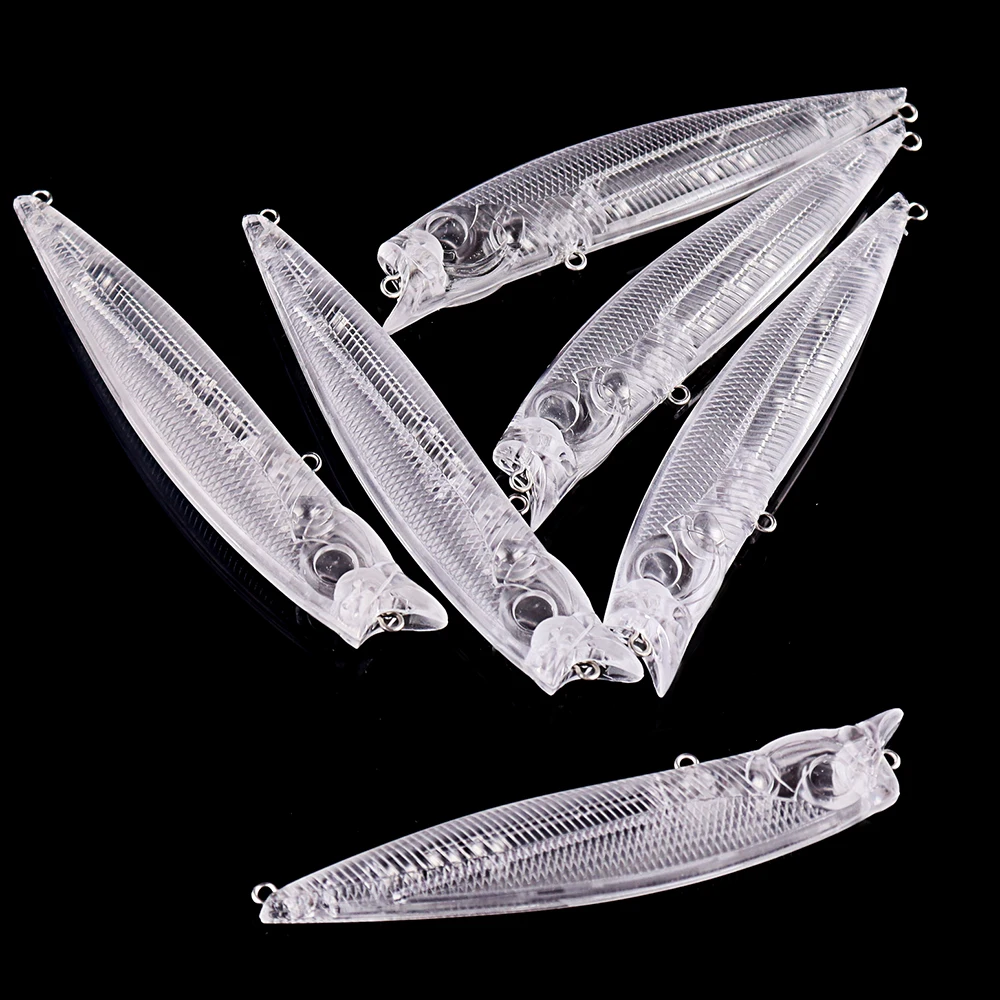 Magnisher Unpainted Hard Baits Popper Blanks 11cm/15g Topwater Bait New Fishing Lures for Bass Pike DIY Fishing