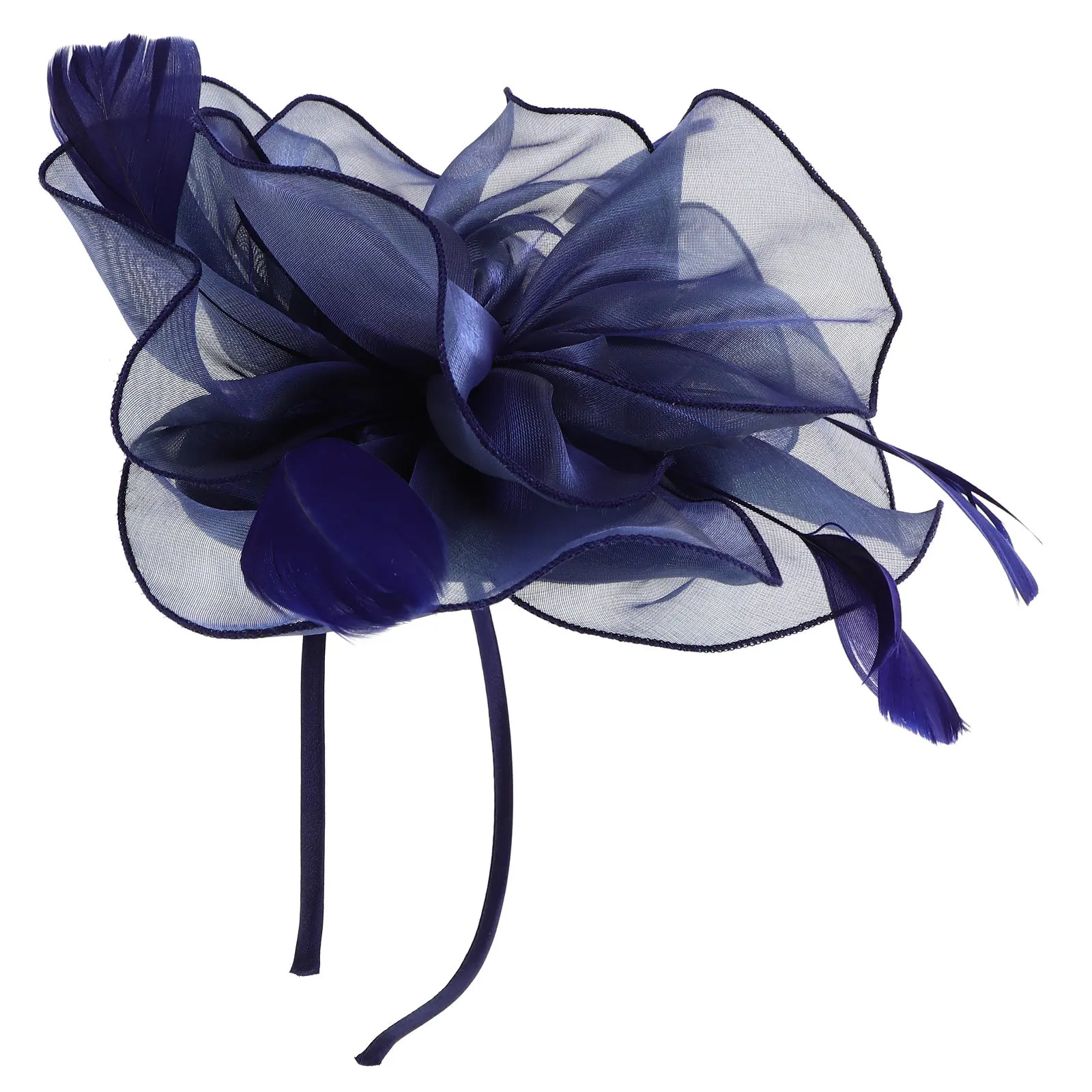 Elegant European Style Fascinator Headpiece for Women Featuring Delicate Mesh Plume Floral Design Tea Party Fashion