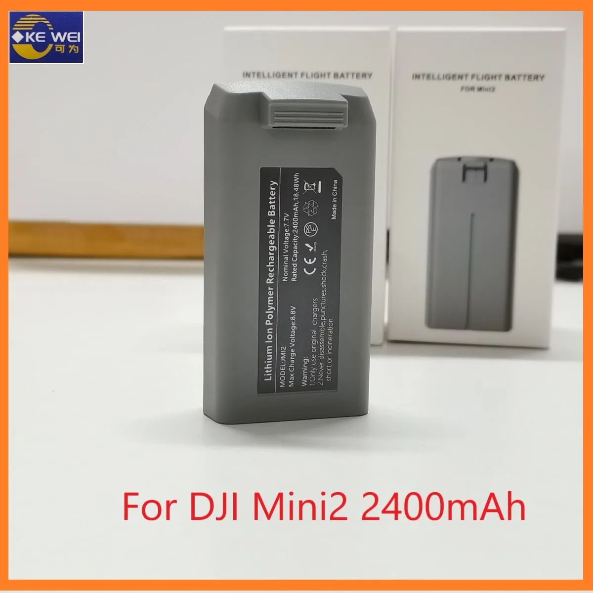 New replacement battery for DJI Mini 2, Mini 2 SE, M​ini SE, M​ini 4K drone, 2400mAh, 7.7v