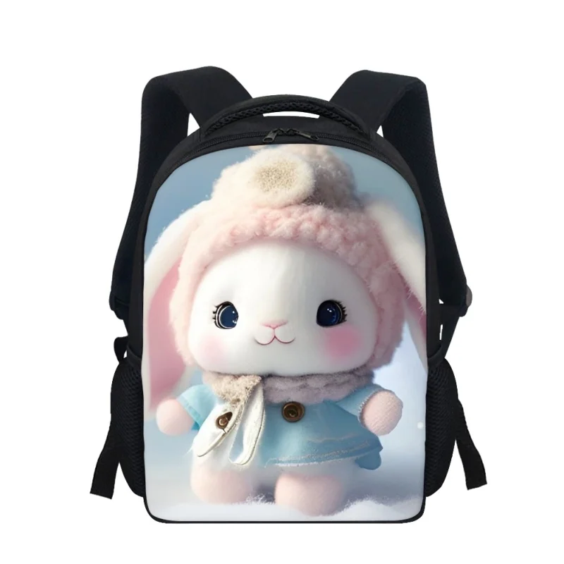 Animal Rabbit Cartoon Print Schoolbags For Kids Girls Kindergarten Cute Pattern Backpacks Child Kawaii Book Bags Gifts Mochila