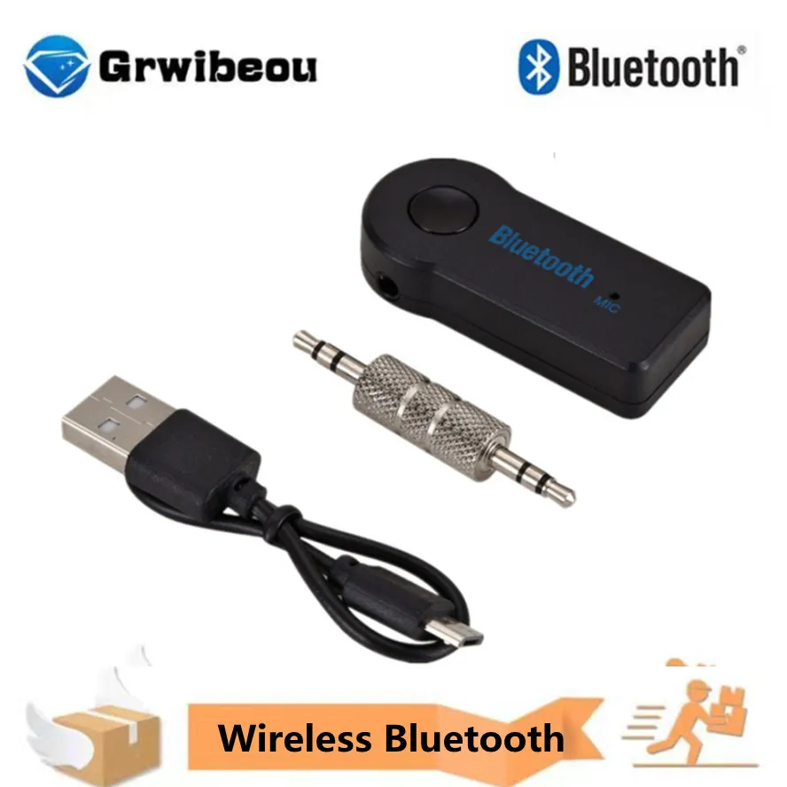 AUX Car Bluetooth 5.0 Receiver 3.5mm Jack Socket Wireless Bluetooth Adapter Audio Converter Mobile For Phone Hands-Free Stereo