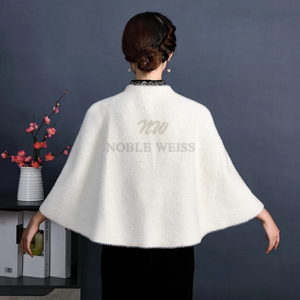 Faux Fur Party Wrap Winter Warm Bridal Bolero  High Quality Wedding Coat Wedding Bridal Wrap Party Cape wholesale Customized