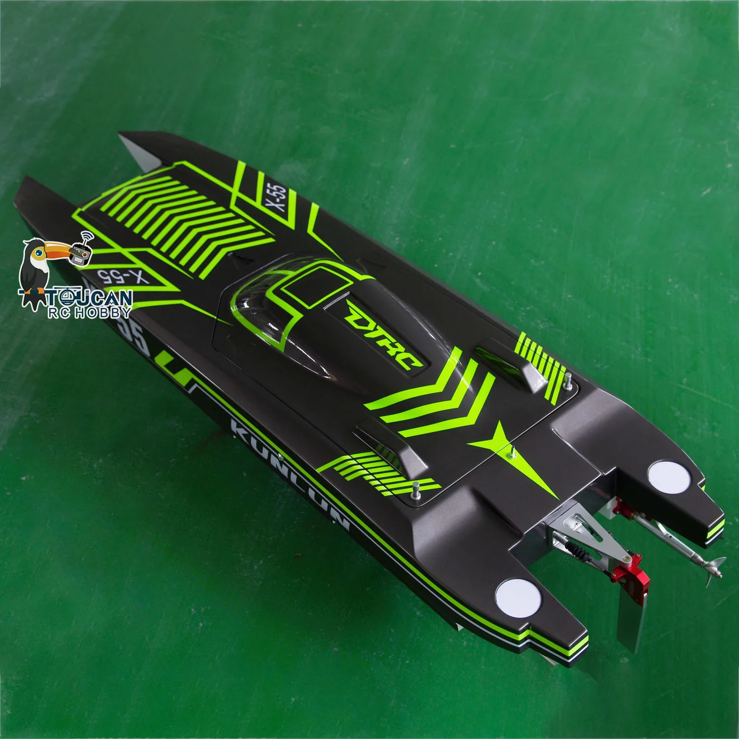 DTRC X55 방수 RC 보트 원격 제어 고속 선박 경주 보트 130km/h 물 야외 장난감 모델 TH22973